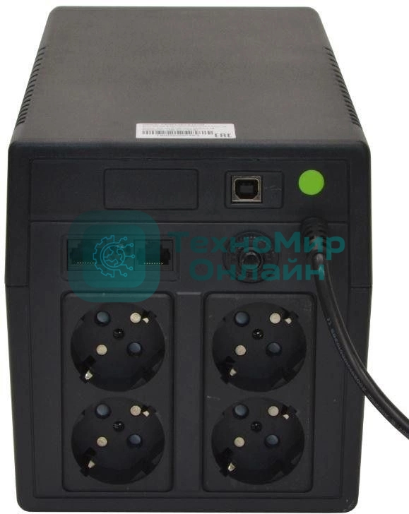 Источник бесперебойного питания Связь Инжиниринг СИПБ1,2БА.6-11/ЛИ 720Вт 1200ВА черный