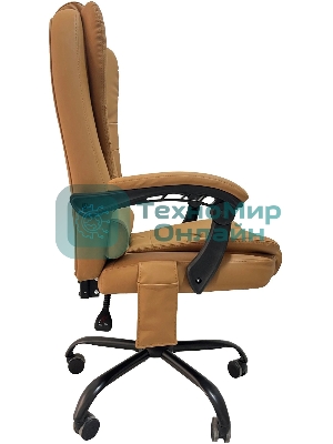 Кресло Cactus CS-CHR-OC05M-BR бежевый, экокожа, подголовник