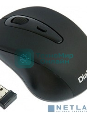 Мышь беспроводная Dialog Pointer MROP-05U черный, 1600 dpi, радиоканал, USB, кнопки - 4