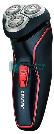 Электробритва Centek CT-2171 (черный) ротор 3D, влажное бритье, 3 плав.головки, 2-ные лезвия, до 50 мин раб