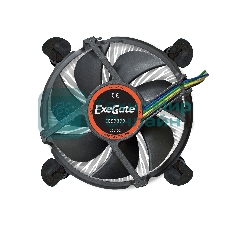 Кулер для процессора ExeGate EE97379 черный, 92 мм, алюминий, 2400 об/мин, 23 дБ, 4 pin, 65 Вт, 60 мм