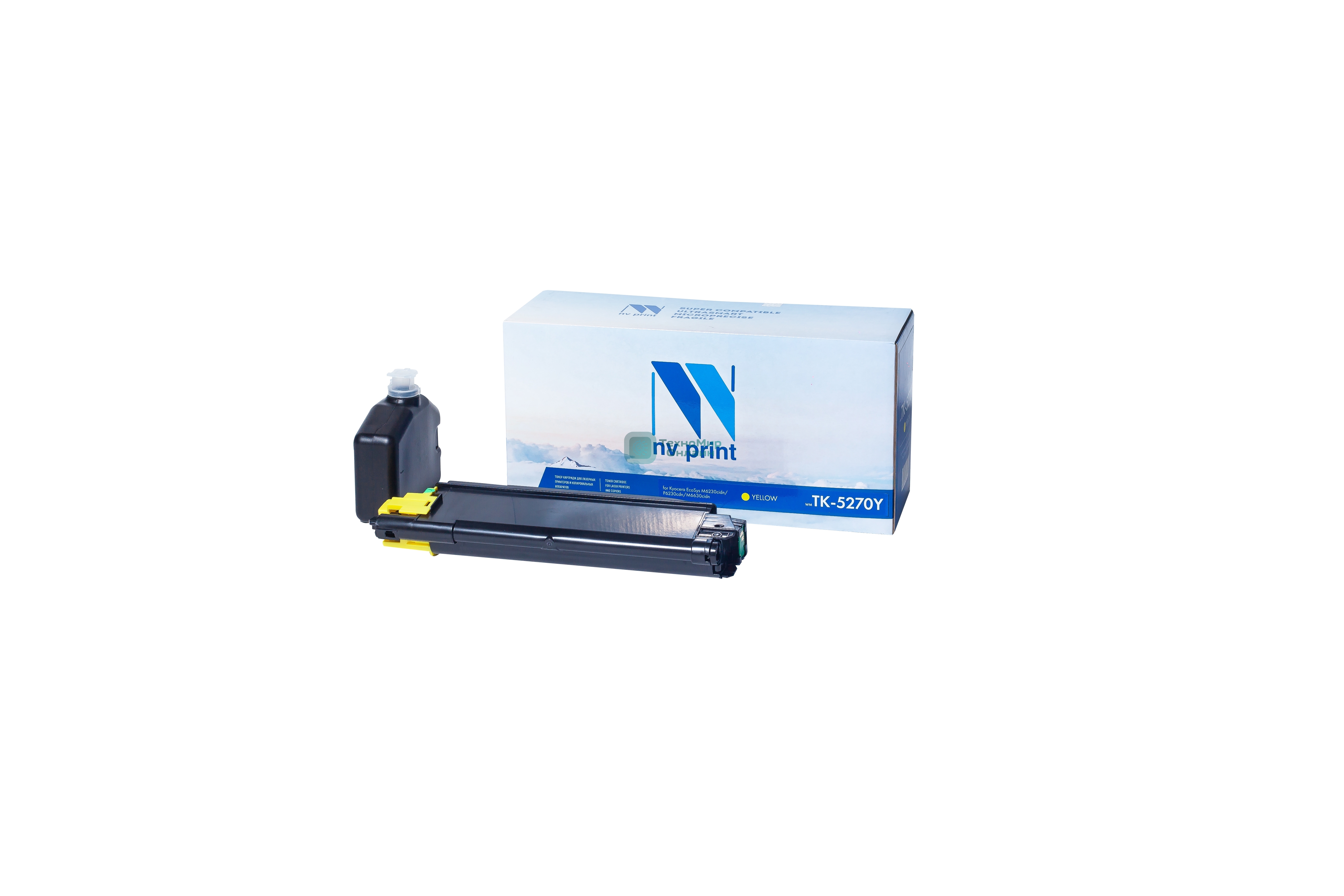 Картридж NVPrint совместимый NV-TK-5270 Yellow для Kyocera EcoSys M6230cidn/P6230cdn/M6630cidn (6000k)