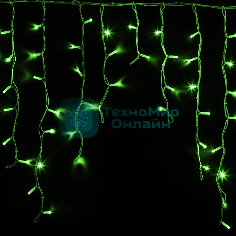 Гирлянда Neon-night Айсикл (бахрома) светодиодный, 5,6 х 0,9 м, белый провод 