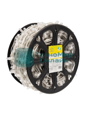 Гирлянда Neon-night LED Клип-лайт 12 V, прозрачный ПВХ, 150 мм, цвет диодов теплый белый, Flashing (белый)