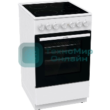 Плита электрическая Gorenje GEC5B41WG белый, конфорок 4 электрических, духовка 62 л, 50 см x 85 см x 59.4 см