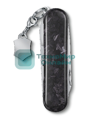 Нож перочинный Victorinox Classic Brilliant Carbon (0.6221.90) 58мм 5 функций черный/серебристый подар.коробка