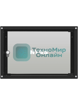 Шкаф коммутационный NTSS Lime (NTSS-WL6U5535GS-BL) настенный 6U 550x350 мм пер. дв. стекл несъемн. бок. пан. 30 кг черный 270 мм 8.4 кг 110 град. 370 мм IP20 сталь