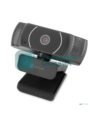 Веб-камера OKLICK OK-C016HD 1280x720, 30 кадр/с, USB Type-A, микрофон, универсальное крепление