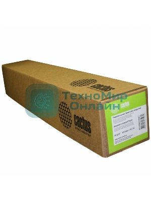 Бумага Cactus CS-LFP80-841175 A0 841мм-175м/80г/м2/белый CIE171% инженерная бумага втулка:76.2мм (3