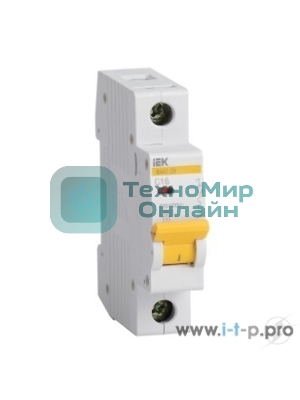 Выключатель автоматический IEK MVA20-1-006-B ВА47-29 1Р6А 4,5кА х-ка В IEK