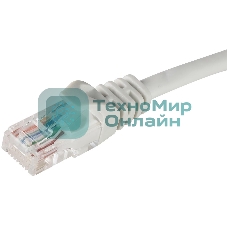 Коммутационный шнур (патч-корд), cat.5e UTP, LSZH, 10м, серый ITK