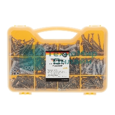 Набор саморезов и дюбелей Kranz 590 шт.