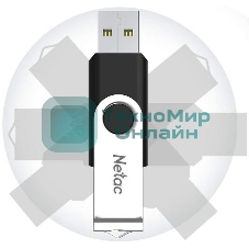 Флешка USB Netac U505 (NT03U505N-128G-30BK), 128Gb, USB 3.0, R/W 110/45, черный/серебристый