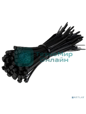 Стяжка нейлоновая Exegate EX253847RUS неоткрывающаяся CV-100B, 100 мм, упак. 100 шт черная