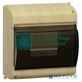 Бокс с прозрачнойкрышкой IEK MKP42-N-06-30-09-S КМПн 2/6 для 6-х авт.выкл. (Сосна)