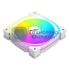 Вентилятор для корпуса PCCooler EF120 ARGb белый, 120 мм, 1500 об/мин, 25.7 дБ, 4 pin
