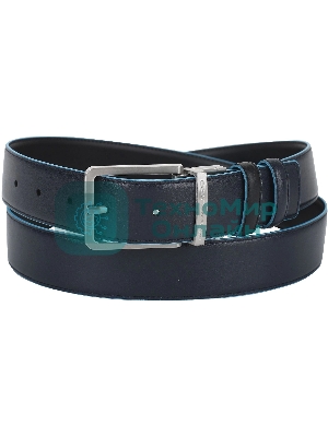Ремень мужской Piquadro Blue Square CU2619B2/NBLU2, черный/темно-синий, натур.кожа