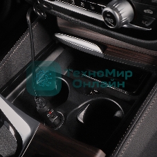 Автозарядка с индикатором Rexant (разъем 2.1х5.5) (АЗУ) шнур спираль 1.5 м