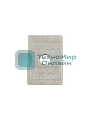 Клемма керамическая винтовая Rexant 4 мм² 2 пары контактов с крепежным отверстием (100 шт./уп.)