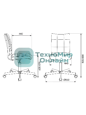Кресло Бюрократ CH-330M/BLACK черный, экокожа, 120 кг, механизм качания, без подлокотников