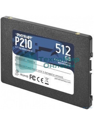 Накопитель SSD Patriot P210, 512Gb, SATA III, 2.5