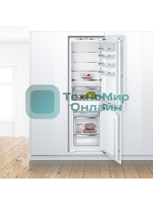 Встраиваемый холодильник Bosch Serie 4 KIN86AF3M8 белый двухкамерный 188/67л морозилка снизу