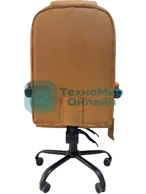 Кресло Cactus CS-CHR-OC05M-BR бежевый, экокожа, подголовник