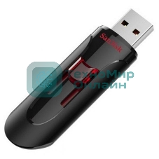 Флешка USB SanDisk CZ600 Cruzer Glide (SDCZ600-016G-G35), 16Gb, USB 3.0, R/W 100/30, черный/красный