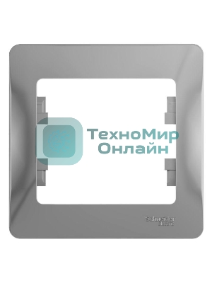 Рамка 1-м Glossa алюм. SchE GSL000301