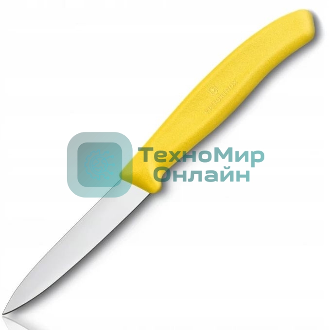 Нож Victorinox Swiss Classic для очистки овощей, летвие 8 см, прямая заточка, желтый