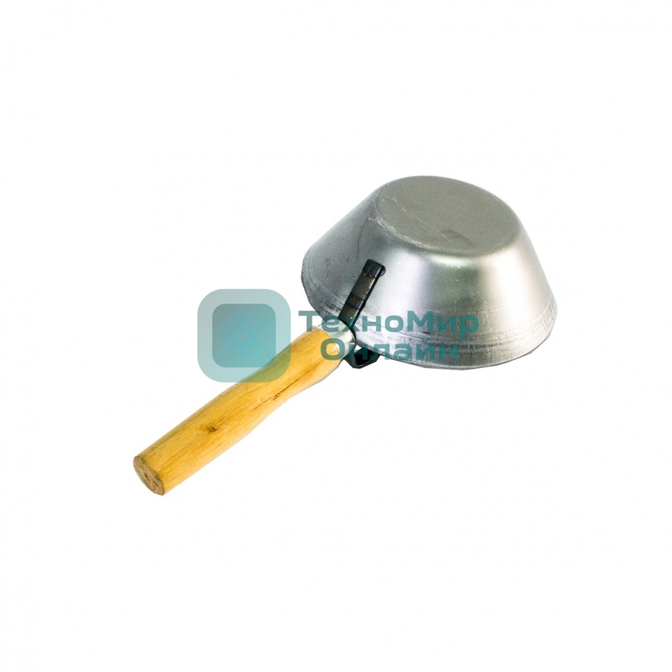 Ковш стальной Sparta штукатурный, деревянная ручка