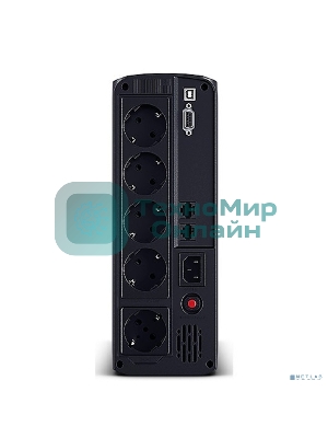 Источник бесперебойного питания UPS CyberPower VP1600ELCD Line-Interactive 1600VA/960W USB/RS-232/RJ11/45 (4 + 1 EURO)