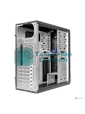Компьютерный корпус Miditower ExeGate EX283215RUS CP-603UB Black, ATX, (CP350W, 80мм), 2*USB+2*USB 3.0, Audio, замок блокировки кнопки питания