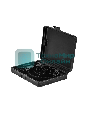 Набор кольцевых пил по дереву Kranz 19-127 мм, 16 предметов