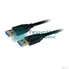 Кабель Bion удлинительный USB 3.0 AM/AM, 1.8 м, черный BXP-CCP-USB3-AMAM-018M