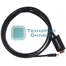 Кабель TelecomUSB3.1 Type-Cm --> HDMI A(m) 4K@30Hz, 1.8m TCC005-1.8M