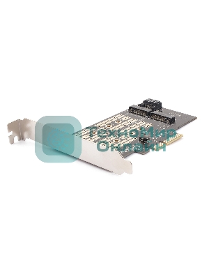 Адаптер AgeStar AS-MC02 PCI-E для M.2 SATA SSD+M.2 NVME SSD Card