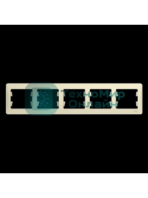 Рамка 5-м Glossa горизонт. беж. SchE GSL000205