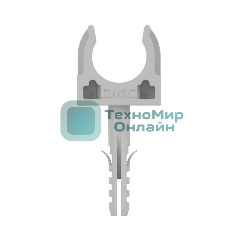 Держатель с защелкой и дюбелем DKC 51316 д.16 мм