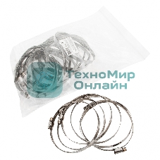 Хомуты Сибртех нержав, сталь, стандартное болтовое крепление 90-110 мм 25 шт/уп, ширина 9 мм