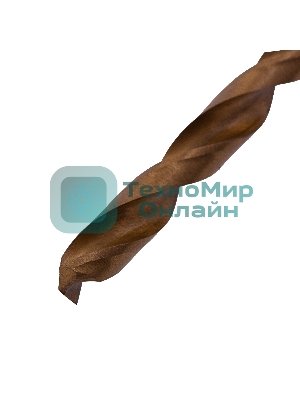 Сверло по металлу Matrix, 6,5 мм, HSS, нитридтитановое покрытие, цилиндрический хвостовик