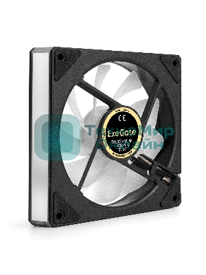 Вентилятор с подсветкой ExeGate EX12025HM3PM.FRGb.PRM (120x120x25 мм, FRGb, Hydraulic bearing (гидродинамический), 3pin+Molex, 1200RPM, 24dBA)