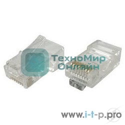 Коннектор RJ-45 VCOM VNA2200 для UTP кабеля 5 кат. (20 шт. в уп-ке), блистер