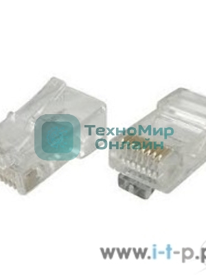 Коннектор RJ-45 VCOM VNA2200 для UTP кабеля 5 кат. (20 шт. в уп-ке), блистер