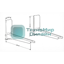 Кронштейн для СВЧ Holder MWS-2005 белый макс.40кг настенный фиксированный