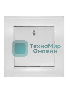 Выключатель проходной 1-кл. СП Бриллиант 10А IP20 белый Universal 7947373