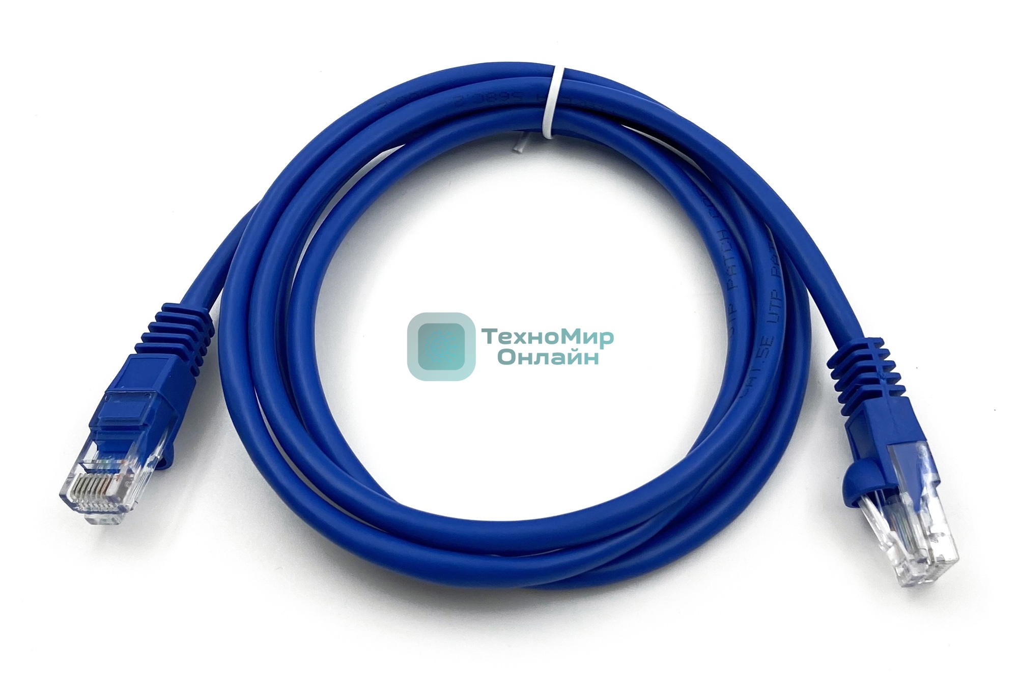 Патч-корд Buro UTP cat.5e 1.5м синий RJ-45 (m)-RJ-45 (m)