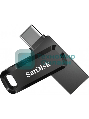 Флешка USB Sandisk DDC3 (SDDDC3-032G-G46), 32Gb, USB 3.0/USB Type-C, R/W 150/30, черный