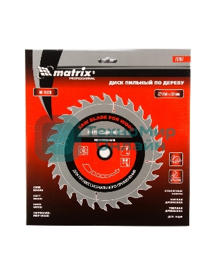 Пильный диск Matrix по дереву, 250x32мм, 60 зубьев Professional