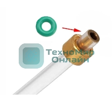 Уплотнитель на тефлоновую трубку кофемашин JURA, зеленый 7.2x3.4x1.9 мм